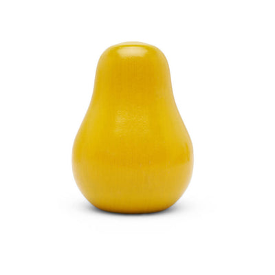 3-1/2" Large Yellow Wooden Pear