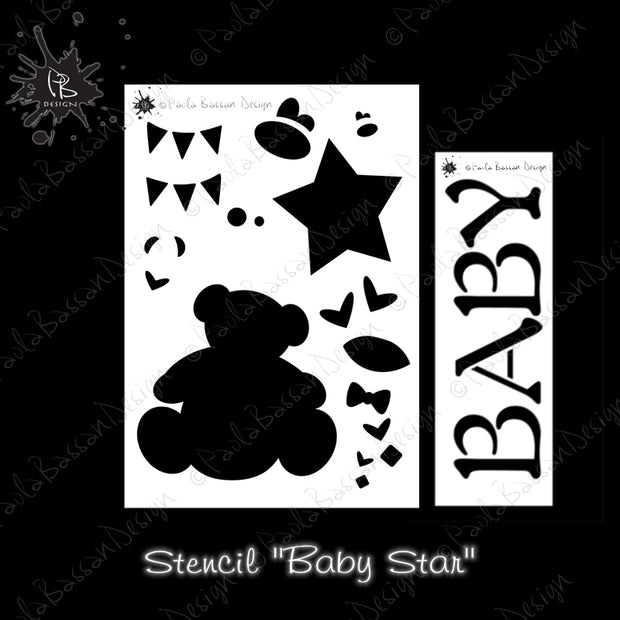 Baby Star Stencil