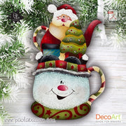 Festive Teapot Etched Ornament Collection