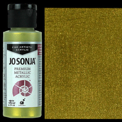 Jo Sonja Premium Metallic- Green Gold 2OZ
