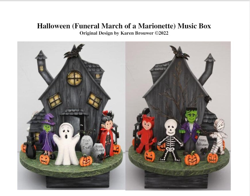 Halloween Music Box Pattern Packet