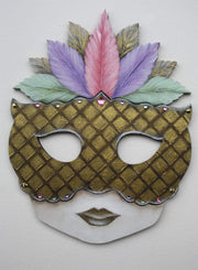 Karen Home Sign Inserts - Carnival Mask and Sugar Skull