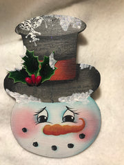Snowman Ornament by Linda O'Connell
