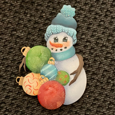 I’m Peeking Out - Snowman Ornament