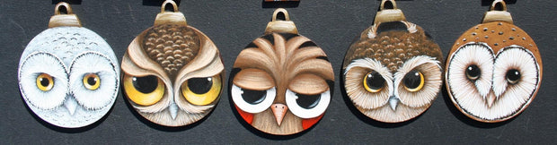 Parliament of Owl Bulb Ornament