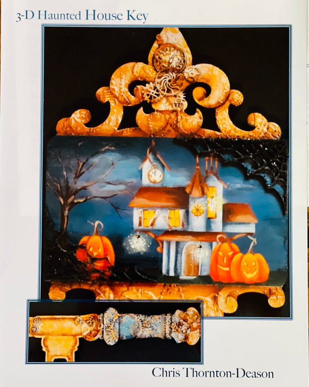 3D Haunted House Key Pattern Packet