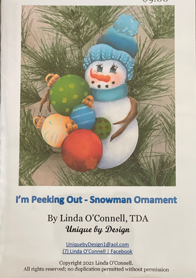 I’m Peeking Out - Snowman Pattern Packet