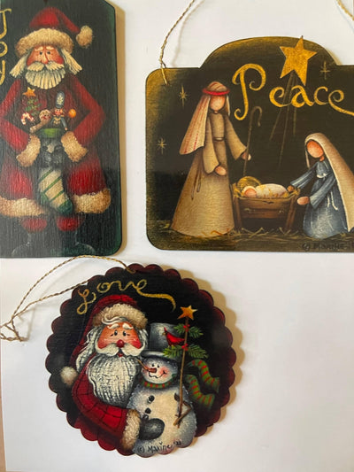 Peace, Love, & Joy Ornaments