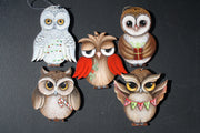 Owl Ornaments By Karen Brouwer