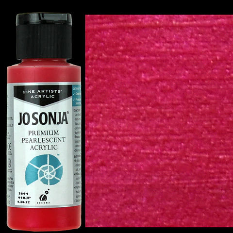 Jo Sonja Premium Pearlescent-Red 2 oz