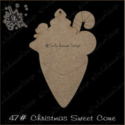 Cone Etched Ornament Collection