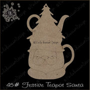 Festive Teapot Etched Ornament Collection