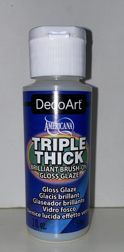 DecoArt Triple Thick 2oz. Brilliant Brush On Gloss Glaze {H20}